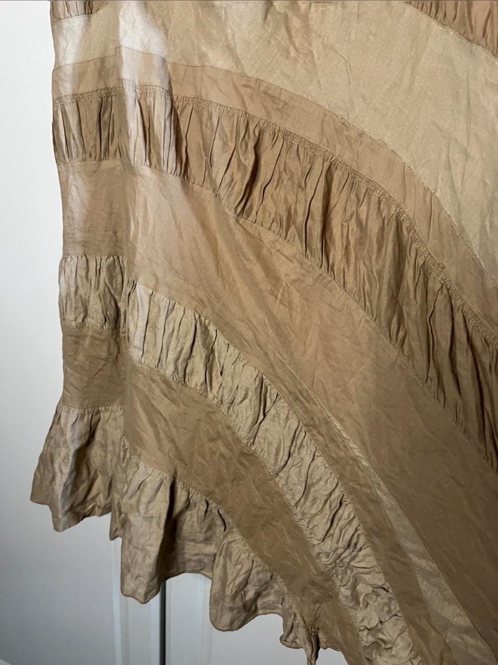 Y2K 100% linen cottagecore skirt - Picture 5 of 9